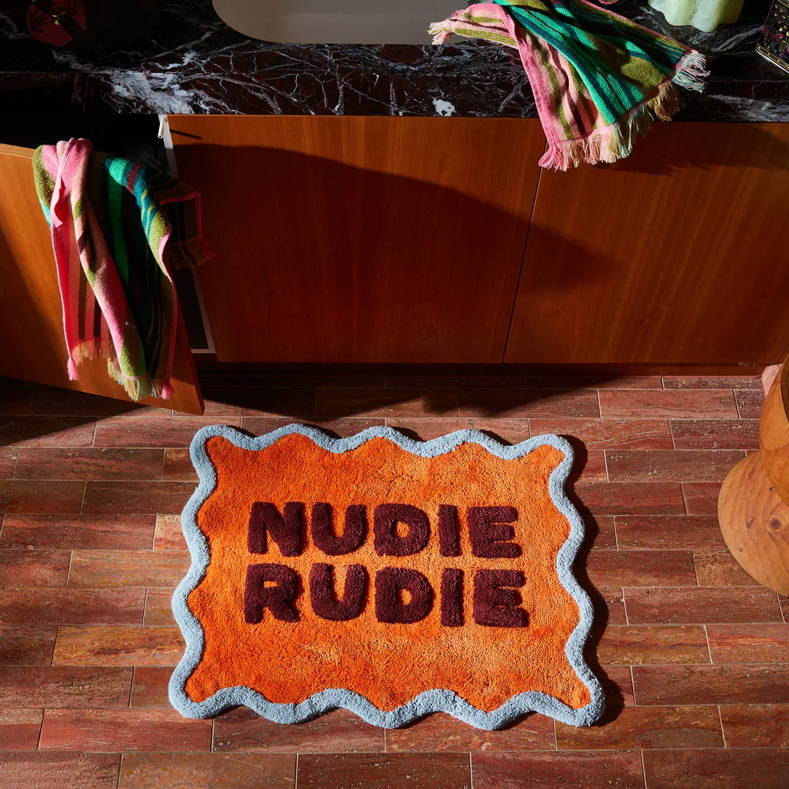 Sage & Clare - Amalie Nudie Bath Mat - Orangerie