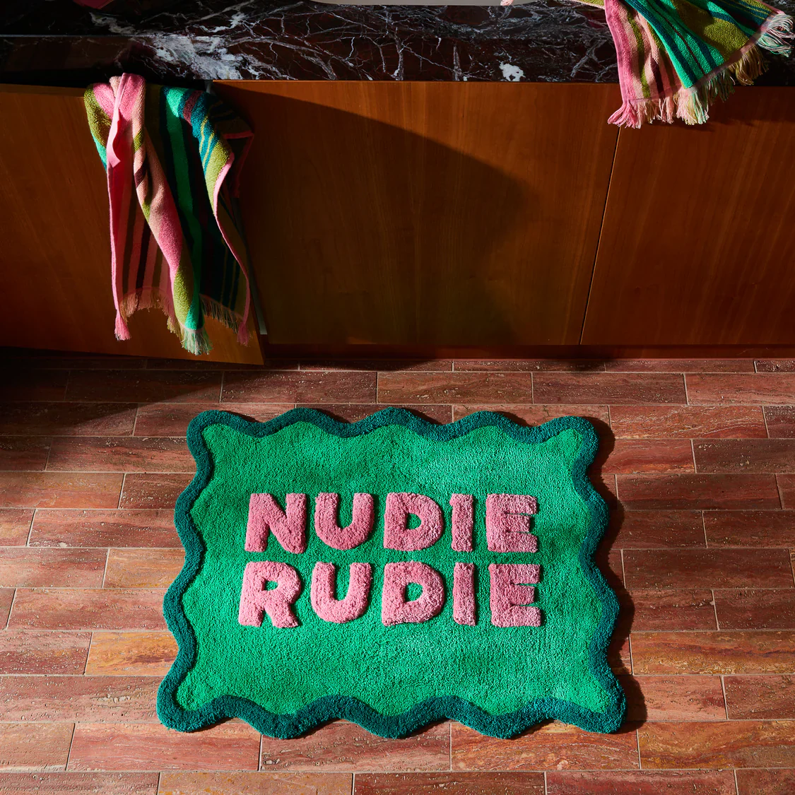 Sage & Clare - Amalie Nudie Bath Mat - Spring Green