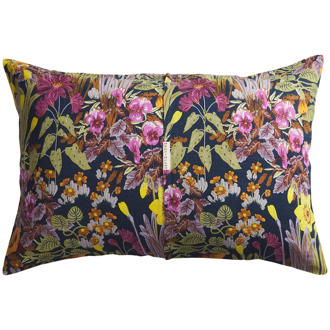 Sage & Clare - Babette Linen Pillowcase Set - Ink - Standard - Image 4