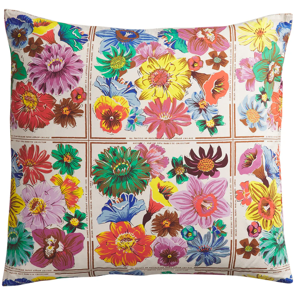 Sage & Clare - Ines Cotton Euro Pillowcase Set - Porcelain