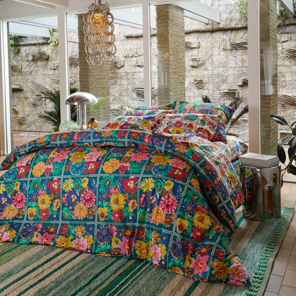 Sage & Clare - Ines Cotton Euro Pillowcase Set - Verdant - Image 2