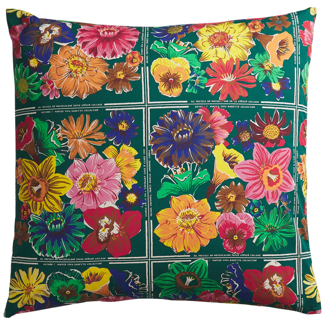 Sage & Clare - Ines Cotton Euro Pillowcase Set - Verdant - Image 3