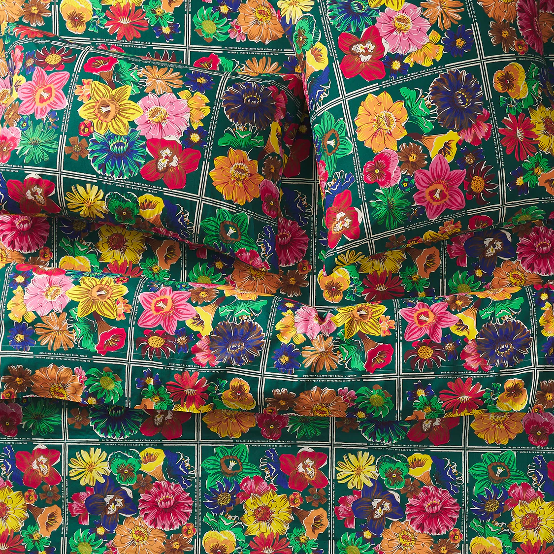 Sage & Clare - Ines Cotton Euro Pillowcase Set - Verdant - Image 5