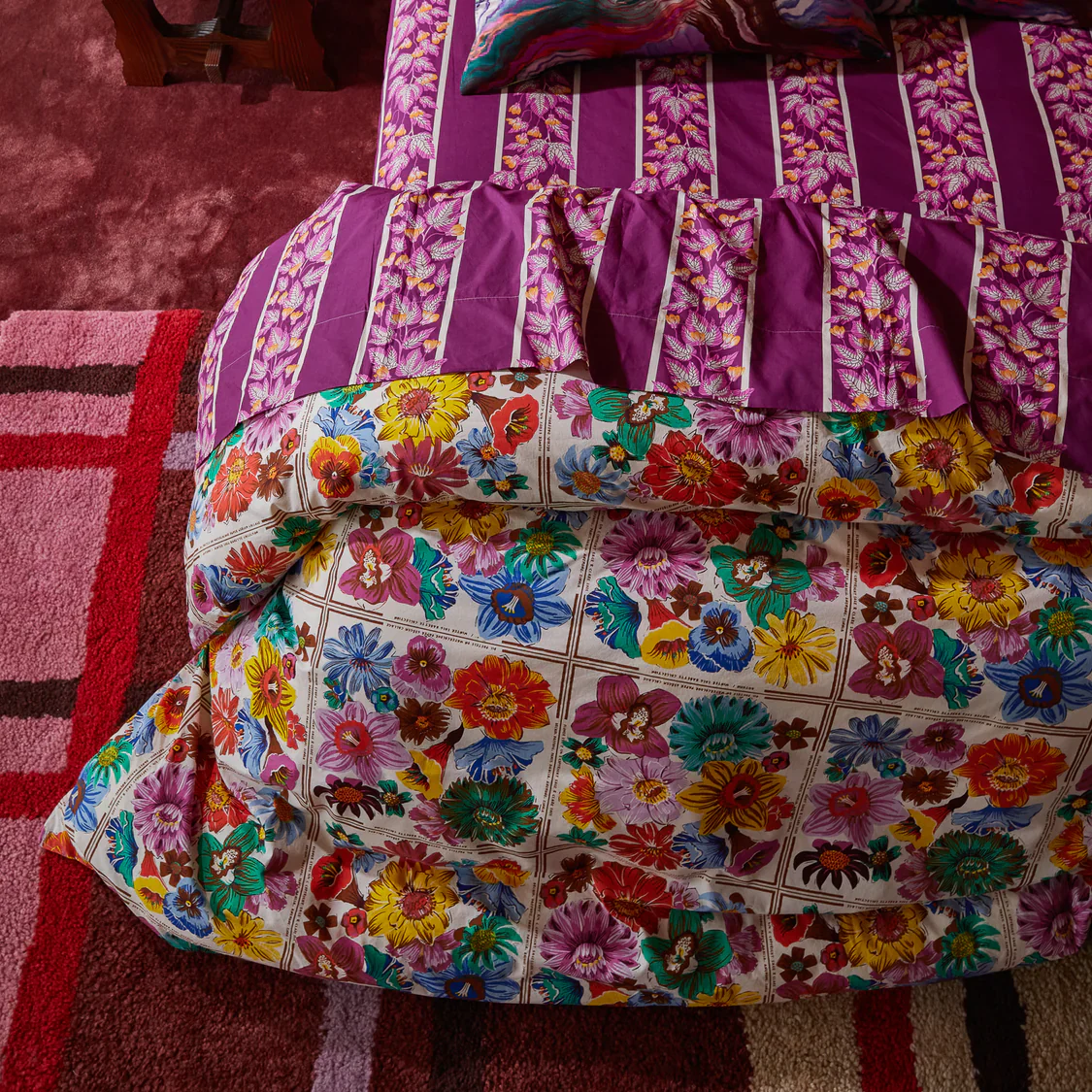 Sage & Clare - Ines Cotton Quilt Cover - Porcelain - Image 3