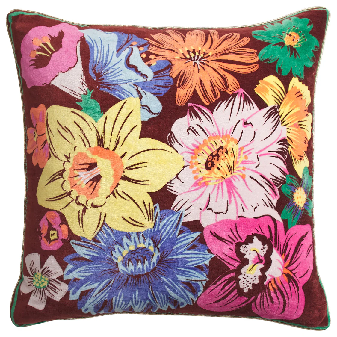 Sage & Clare - Ines Velvet Cushion - Burnt Sienna - PICKUP ONLY - Image 3