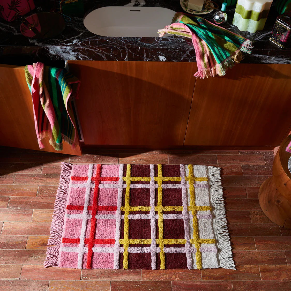 Sage & Clare - Karina Bath Mat - Rosewood