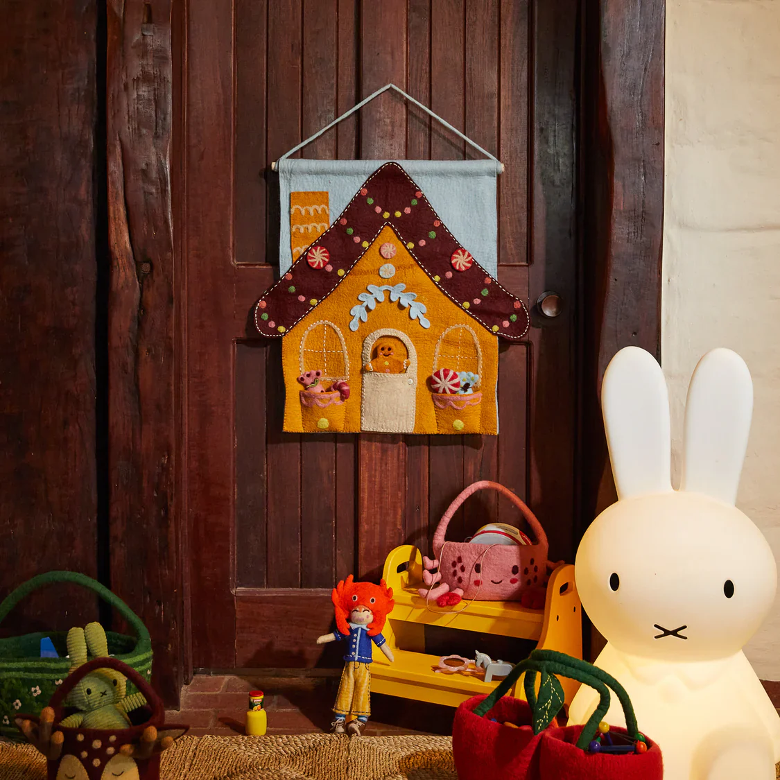 Sage & Clare - Lyon Gingerbread House Wall Hanging - Image 2