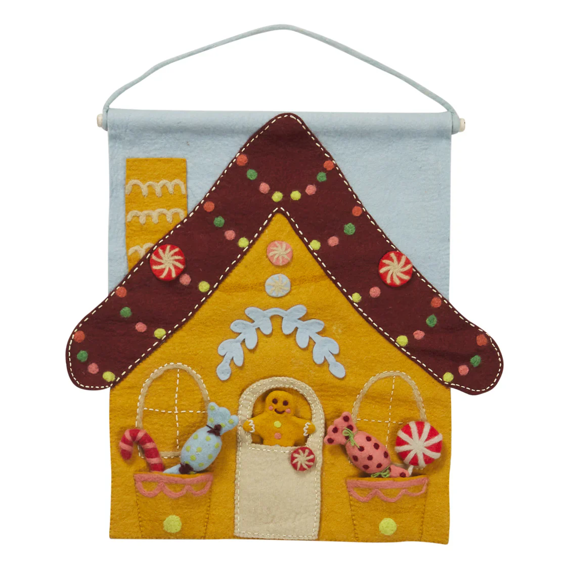 Sage & Clare - Lyon Gingerbread House Wall Hanging - Image 4