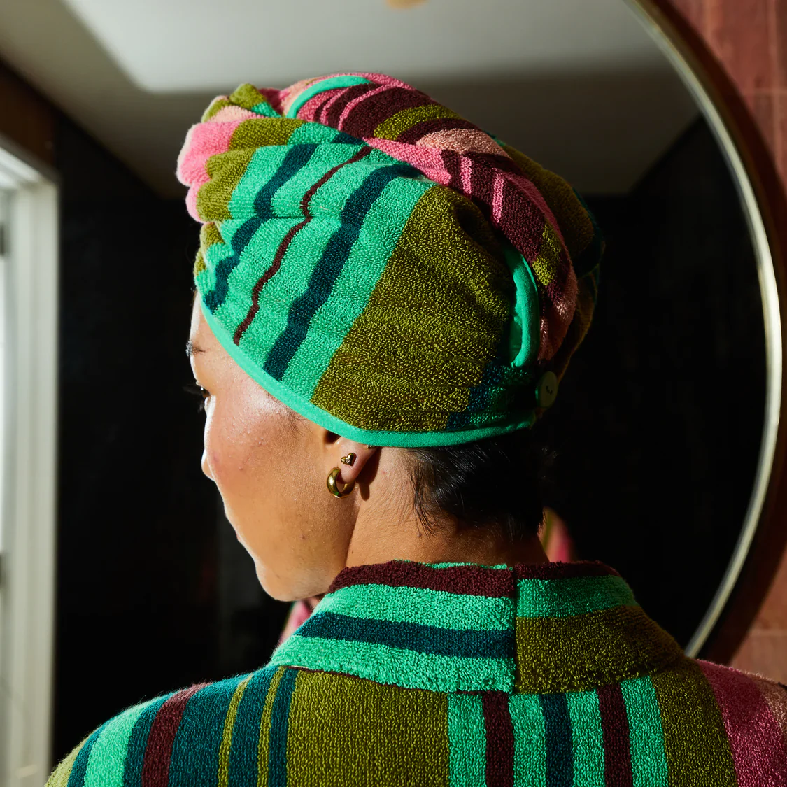 Sage & Clare - Nicolette Hair Wrap - Juniper - Image 3