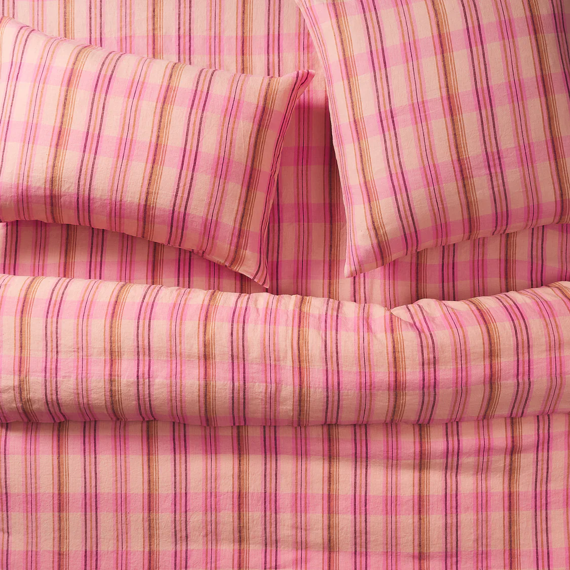 Sage & Clare - Nicolette Linen Pillowcase Set - Poudre - Standard - Image 4