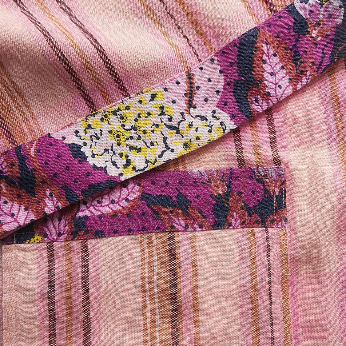 Sage & Clare - Nicolette Linen Robe - Poudre - Image 3