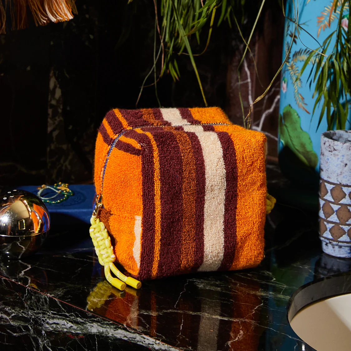 Sage & Clare - Nicolette Terry Pouch - Russet - Image 3
