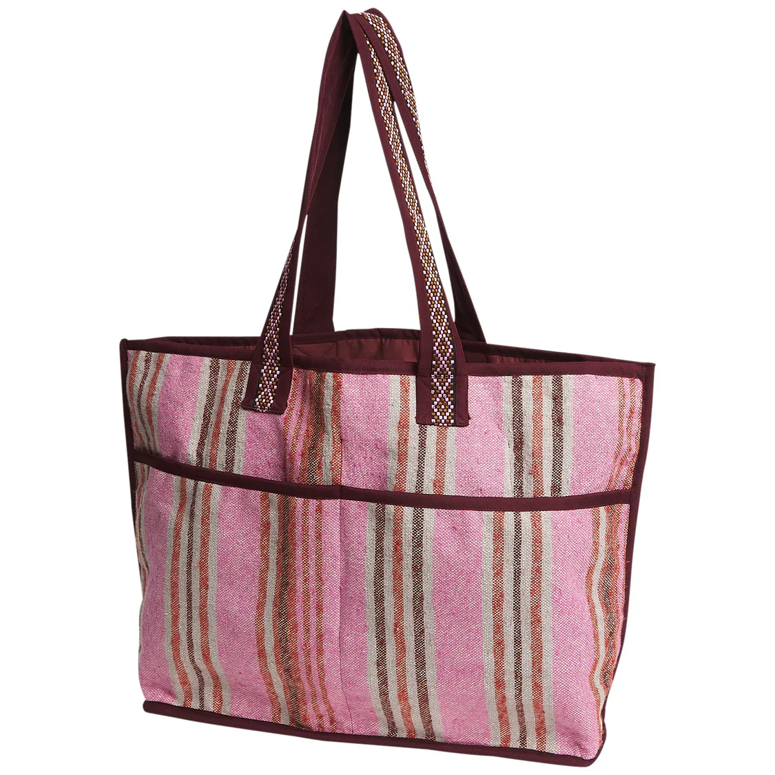 Sage & Clare - Nicolette Woven Tote Bag - Pansy - Image 4