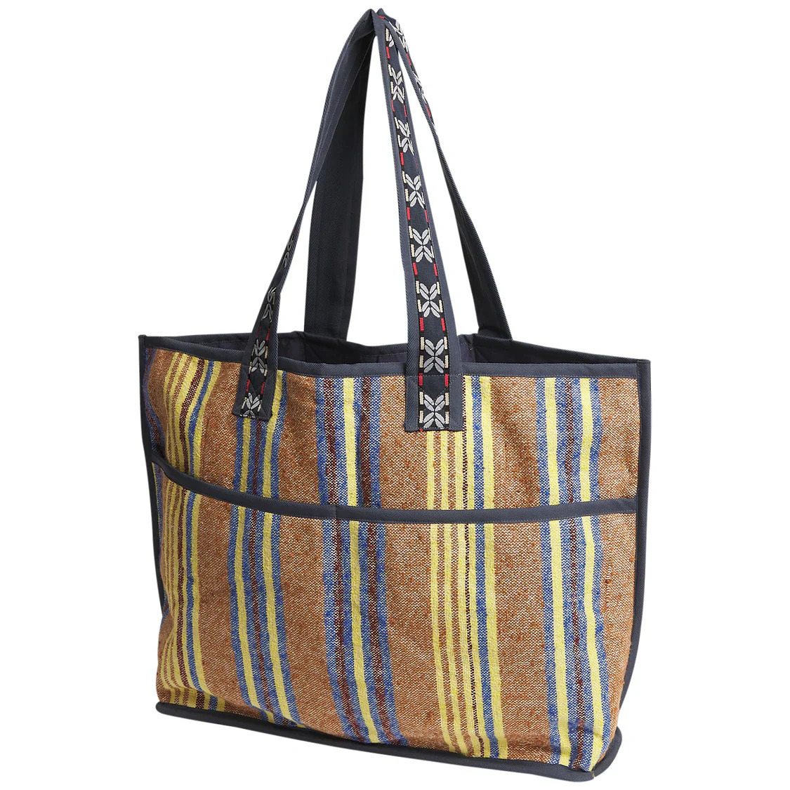 Sage & Clare - Nicolette Woven Tote Bag - Russet - Image 4