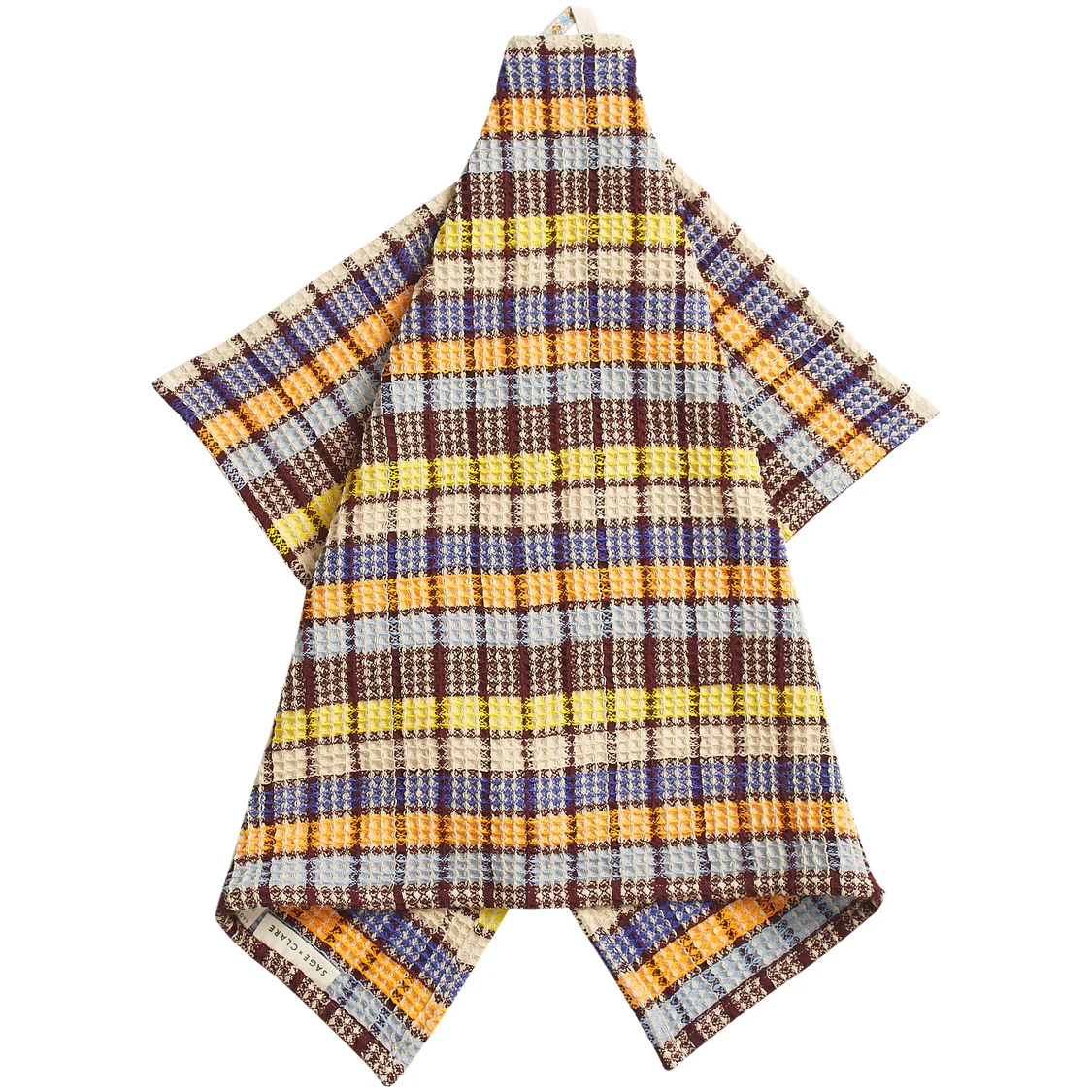 Sage & Clare - Stela Check Tea Towel - Cornflower - Image 3