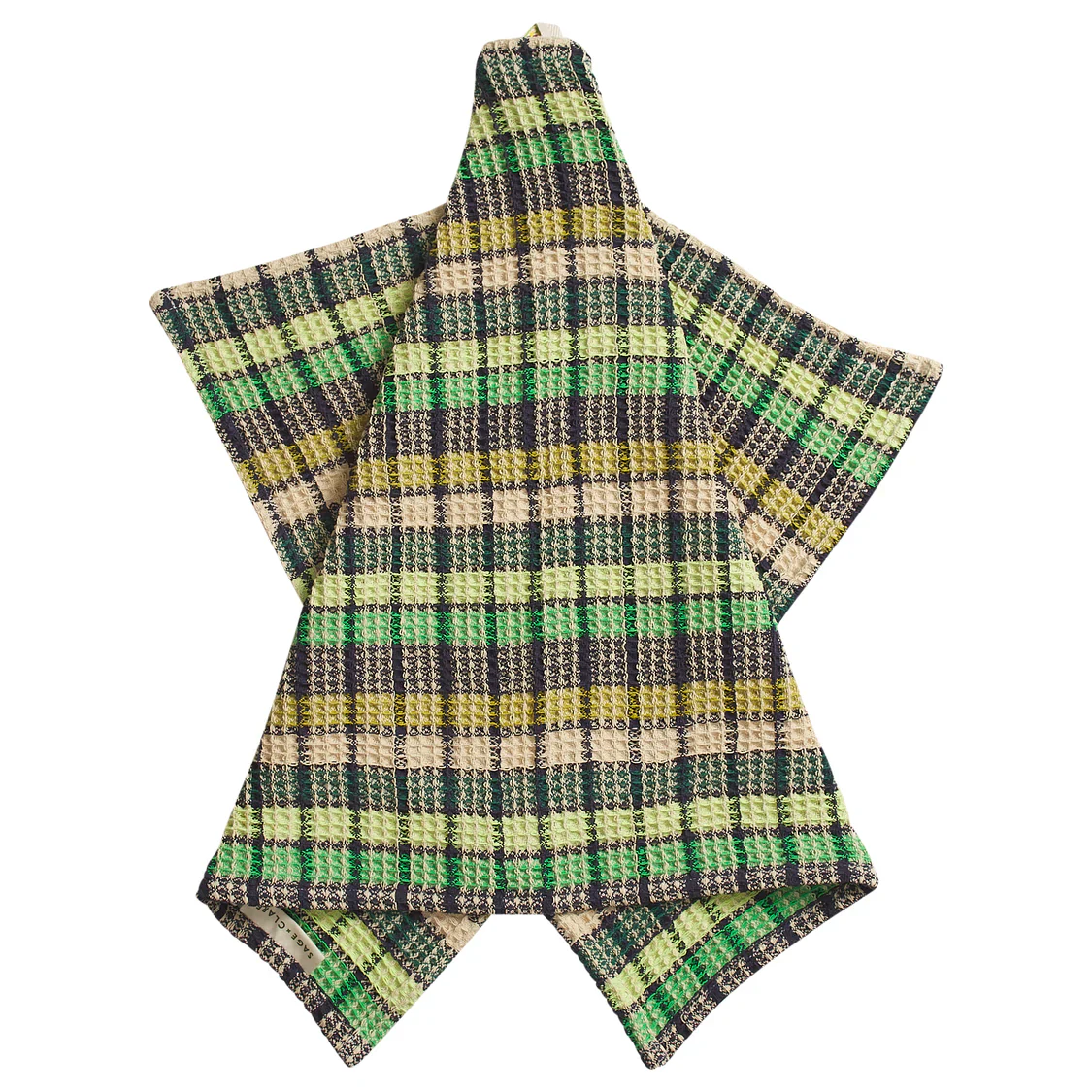 Sage & Clare - Stela Check Tea Towel - Verdant - Image 3