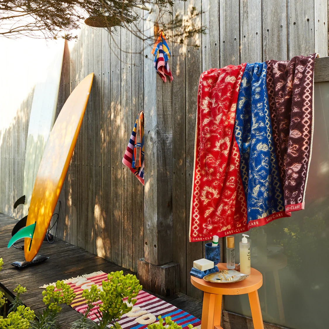 Sage & Clare - Thea Bath Sheet - Vermillion - Image 3