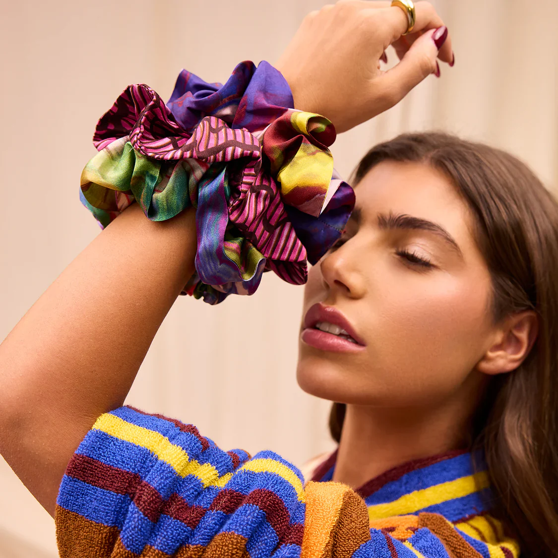 Sage & Clare - Zoi Silk Scrunchie Set