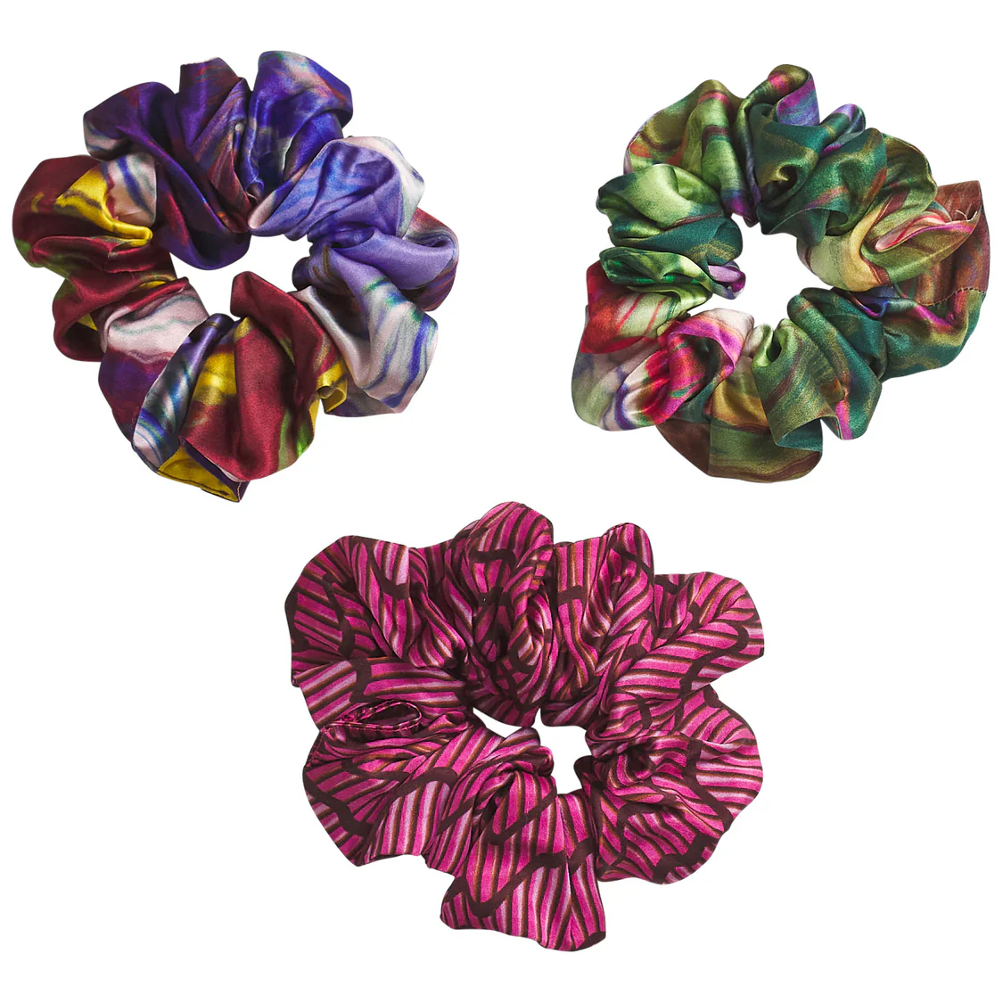 Sage & Clare - Zoi Silk Scrunchie Set - Image 3