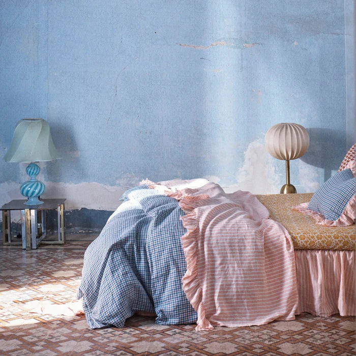 Society of Wanderers - CefalĂą Check Duvet Cover - Queen - Image 3