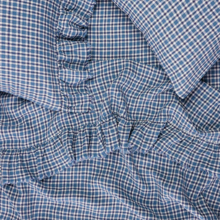 Society of Wanderers - Cefalù Check Fitted Sheet - Queen - Image 2