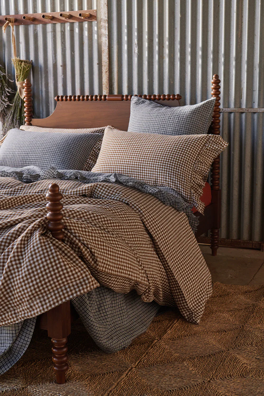 Society of Wanderers - Gumnut Gingham Duvet Cover - Super King