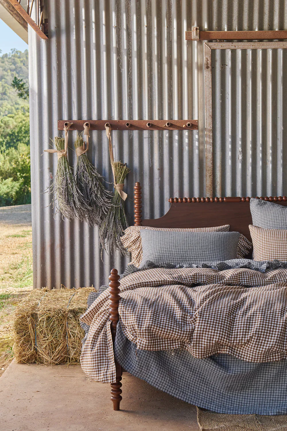 Society of Wanderers - Gumnut Gingham Duvet Cover - Super King - Image 3