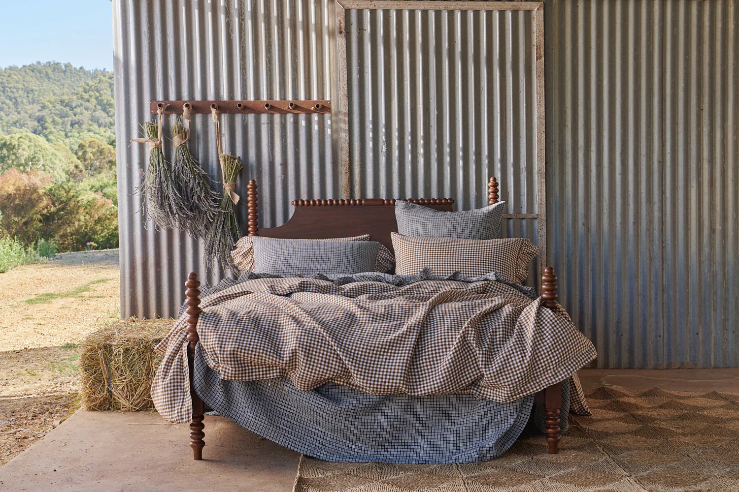Society of Wanderers - Gumnut Gingham Duvet Cover - Super King - Image 6