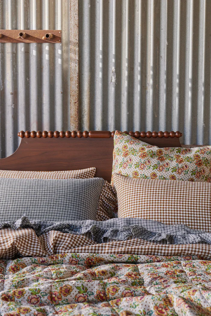 Society of Wanderers - Gumnut Gingham Pillowcase Set - Standard - Image 2