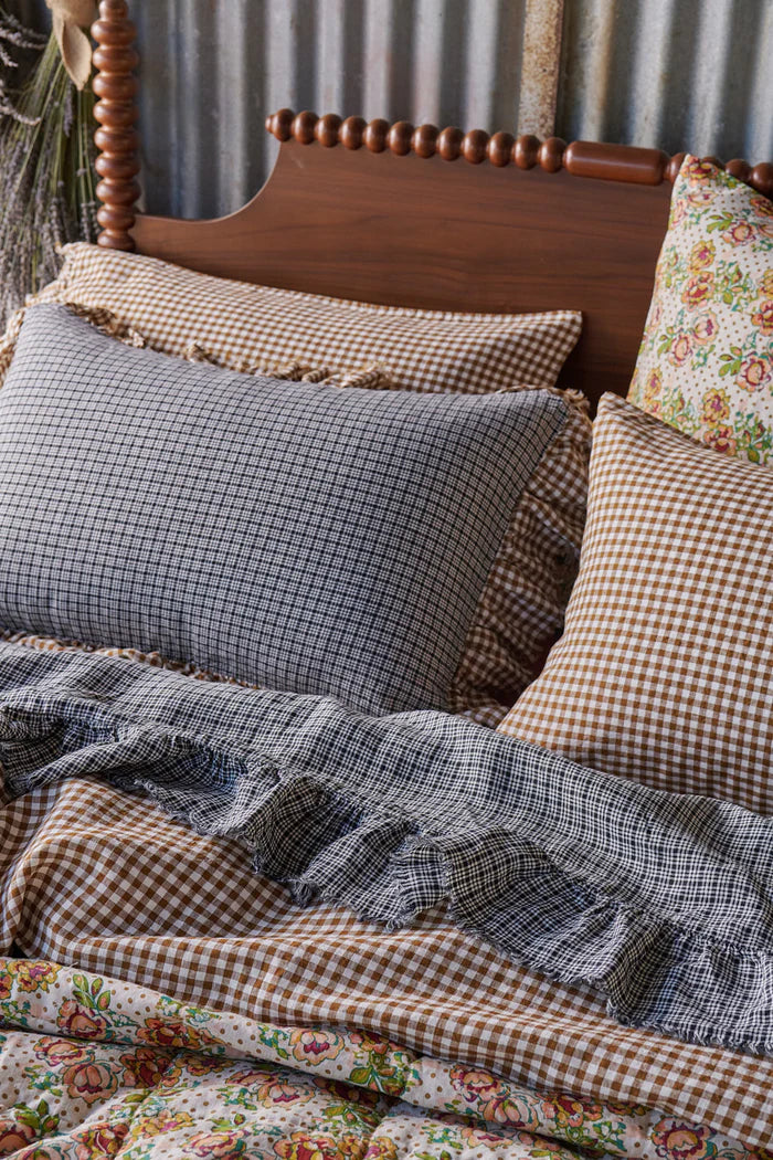 Society of Wanderers - Gumnut Gingham Pillowcase Set - Standard - Image 3