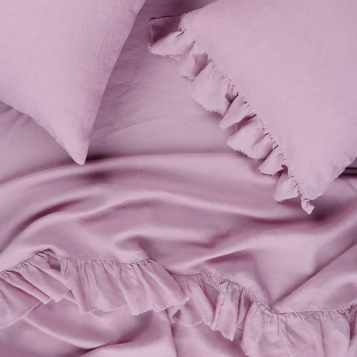 Society Of Wanderers - Lilac Flat Sheet - Queen