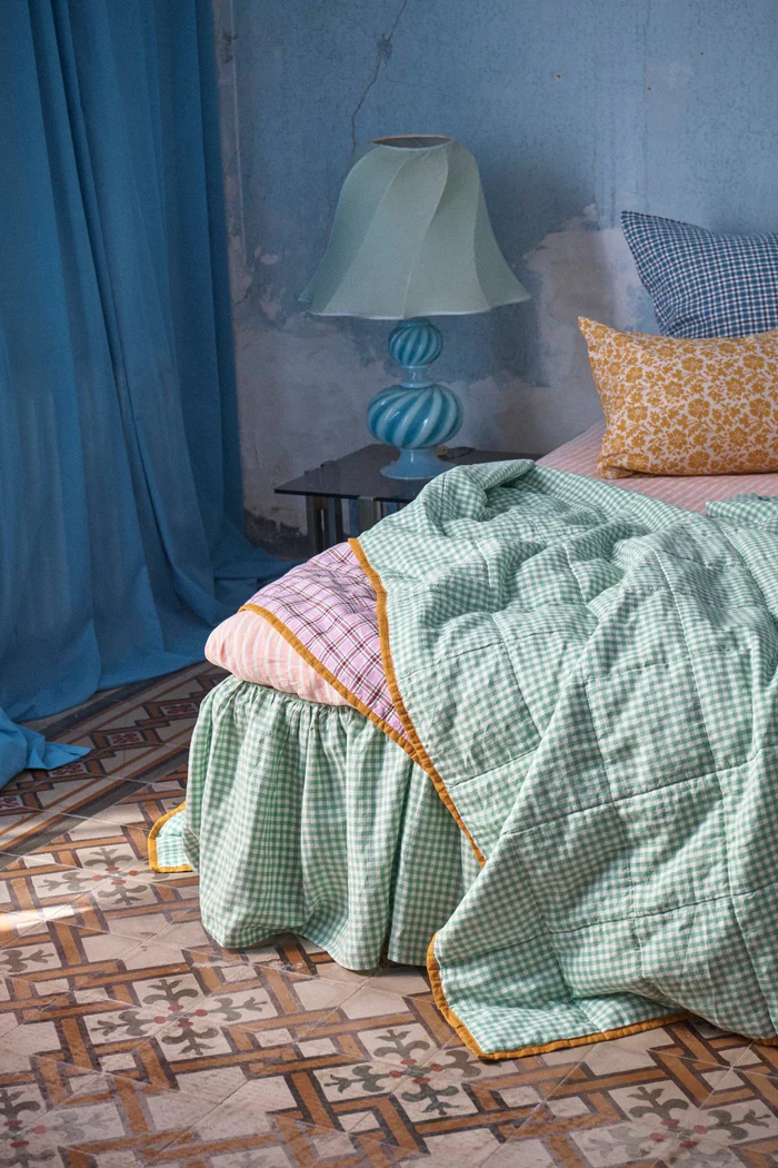 Society of Wanderers - Pesca Stripe Fitted Sheet - Queen - Image 2