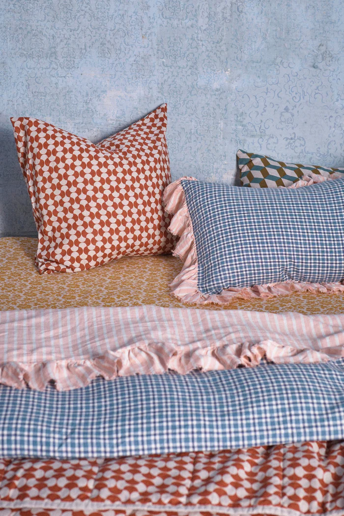 Society of Wanderers - Pesca Stripe Flat Sheet - King - Image 3