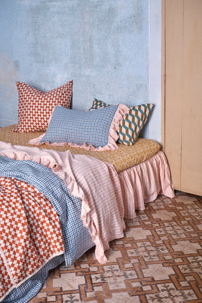 Society of Wanderers - Pesca Stripe Flat Sheet - Queen - Image 3