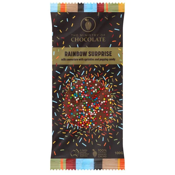 The Ministry Of Chocolate - Rainbow Surprise – 100g Milk Chocolate Bar - Image 2
