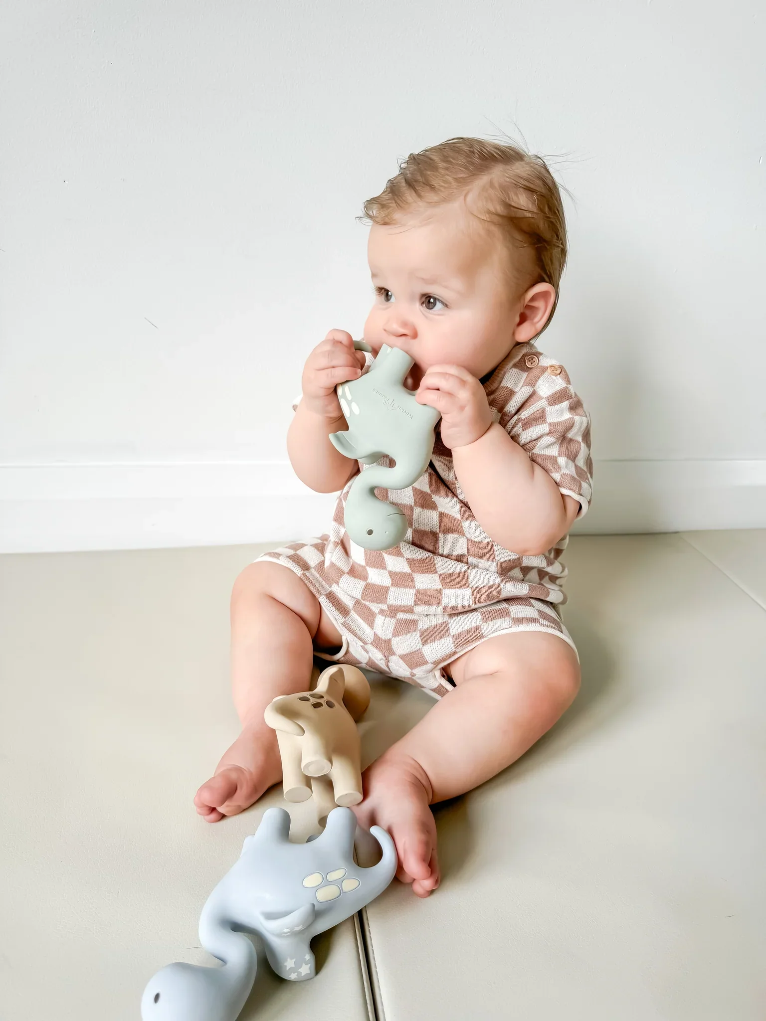 Winnie Parkes - Diplo the Dino-Dragon Teether - Powder Blue - Image 3